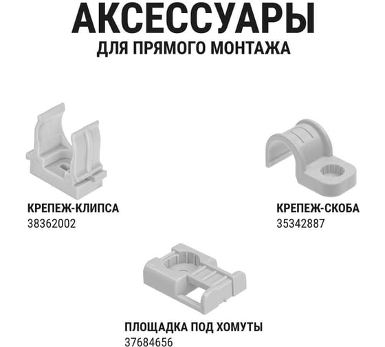 Труба гладкая жесткая TDM ELECTRIC ПВХ d 20 длина 2 м упак. 52 шт. индивид. штрихкод, серая SQ0404-0012