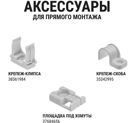 Труба гладкая жесткая TDM ELECTRIC ПВХ d 25 длина 2 м упак. 37 шт. индивид. штрихкод, серая SQ0404-0013
