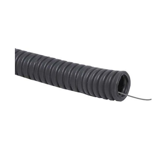 Гофрированная легкая труба с зондом ПВХ d16 100м народная TDM ELECTRIC SQ0401-0301