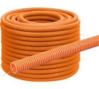 Труба гофрированная TDM ELECTRIC ПНД d 20 с зондом 100 м легкая оранжевая ТDM SQ0413-0012
