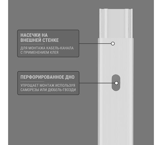 Кабель-канал TDM ELECTRIC белый 12х12, 2 метра, упаковка 72 штуки SQ0402-0001