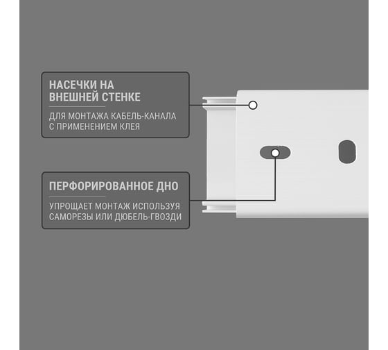 Кабель-канал TDM ELECTRIC белый 40х16, 2 метра, упаковка 40 штук SQ0402-0008