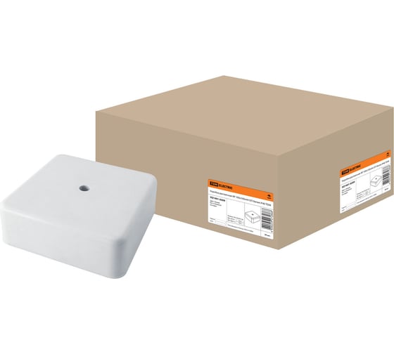 Коробка распаячная TDM ELECTRIC КР 100x100x44 ОП белая IP40 SQ1401-0209 1