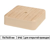 Коробка распределительная TDM ELECTRIC 75х75х20 ОП сосна IP40 SQ1401-0403