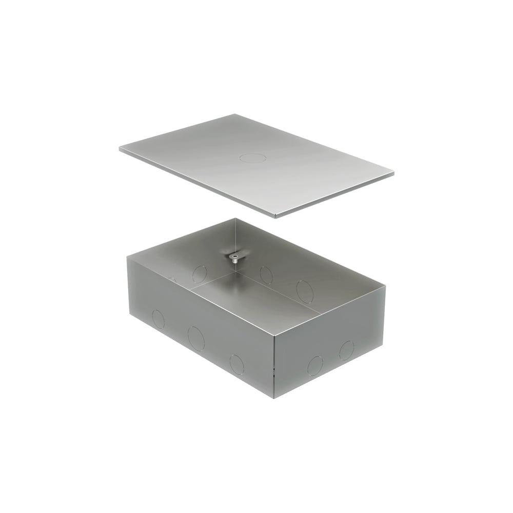 ラスト2箱☆LSPG Металлическая коробка Экопласт BOX/6-8 с крышкой для заливки в пол