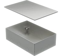 Металлическая коробка Экопласт BOX/6-8 с крышкой для заливки в пол 250x168x75мм, для люков 70062, 70082 70161