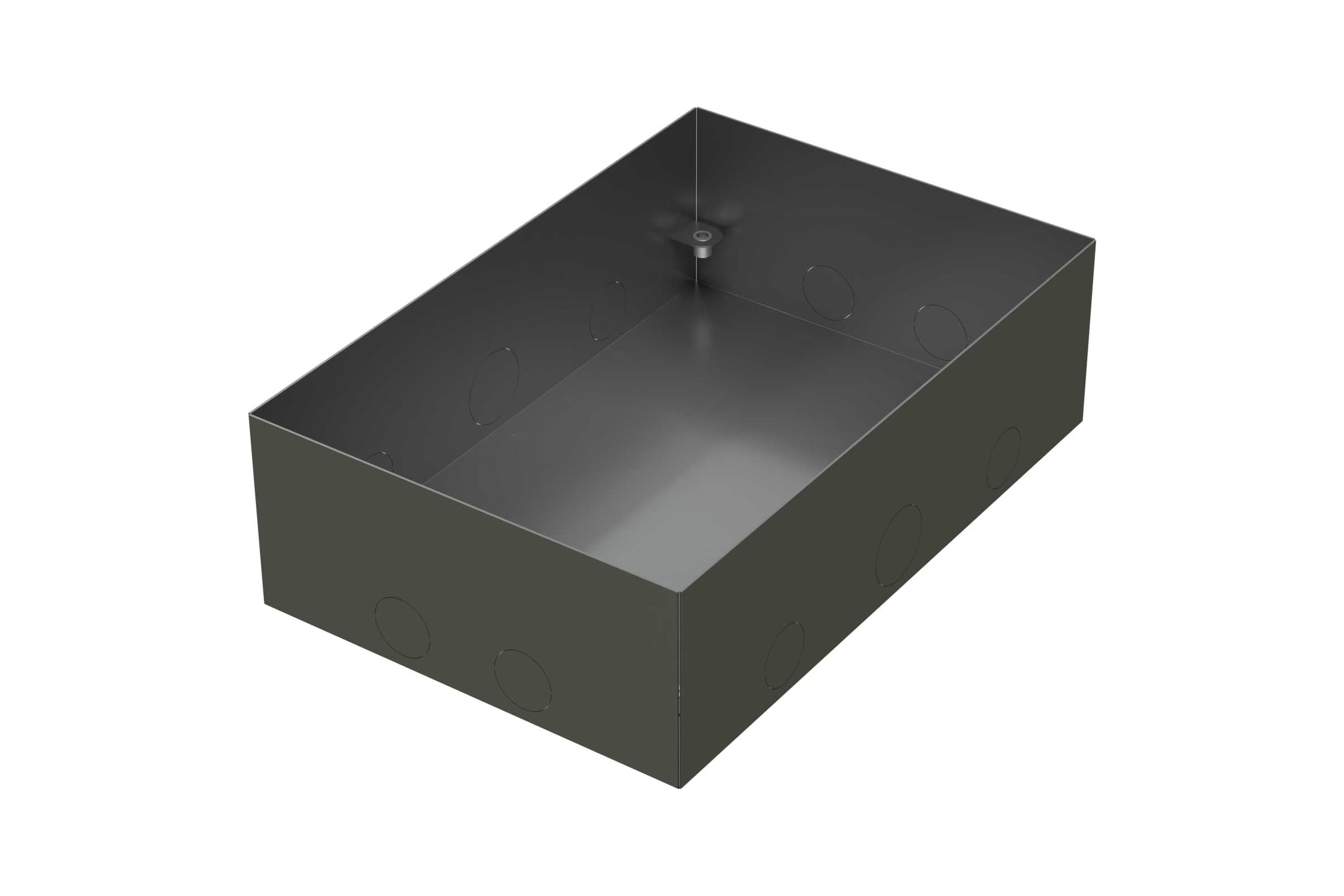 ラスト2箱☆LSPG Металлическая коробка Экопласт BOX/6-8 с крышкой для заливки в пол