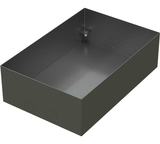 Металлическая коробка Экопласт BOX/6-8 с крышкой для заливки в пол 250x168x75мм, для люков 70062, 70082 70161