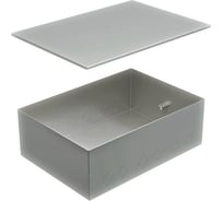 Металлическая коробка Экопласт BOX/8-12 с крышкой для заливки в пол 309x217x105мм, для люков 70083, 70012 70181