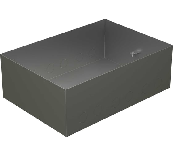 Металлическая коробка Экопласт BOX/8-12 с крышкой для заливки в пол 309x217x105мм, для люков 70083, 70012 70181