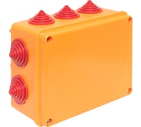 Огнестойкая коробка EKF 190x140x70мм IP55, 10 двойных клеммников 0,5-4 мм2 plc-kmrf-190-20-04