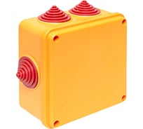 Огнестойкая коробка EKF 100x100x50мм IP55, 3 двойных клеммника 1,5-6 мм2 plc-kmrf-100-6-06