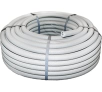 Гофрированная труба EKF ПВХ с протяжкой d50 мм (20 м) серая -Plast tg-z-50