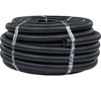 Гофрированная труба EKF ПНД с протяжкой d63 мм (15 м) черная -Plast tpnd-63n