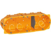 Коробка Legrand многоместная Программа Batibox для сухих перегородок 3-местная 6/8 модулей глубина 40 080043