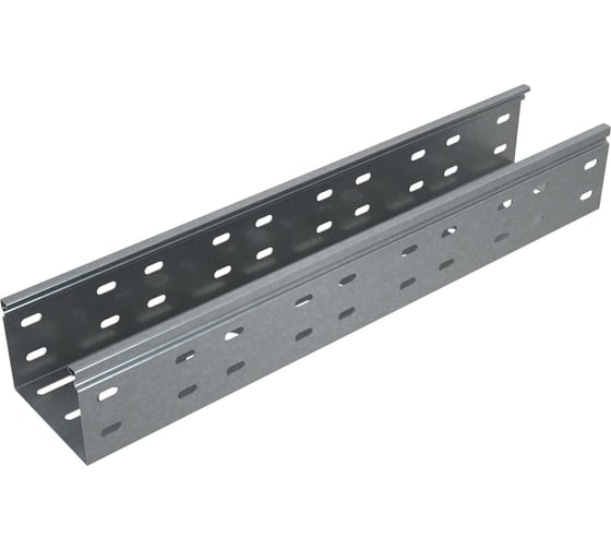 Перфорированный лоток Система КМ 80x100x0,7 L2000 мм Стандарт ПЛЮС INOX304 LPEplus80-100-0.7-2000 INOX304 1