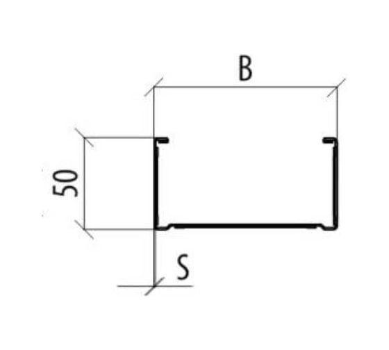 Перфорированный лоток Система КМ 50x100x1,0 L2000 мм Быстрый монтаж LP50-100-1.0-2000