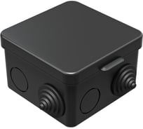 Коробка распределительная Greenel для наружного монтажа 80x80x50мм, IP54, ЧЕРНЫЙ GE41238-05