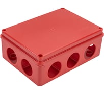 Распределительная коробка GREENEL наружного монтажа 190x140x70мм IP55 (20шт), цвет-красный GE41244-06