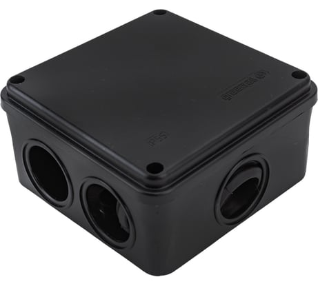 Распределительная коробка GREENEL наружного монтажа 100x100x50мм IP55 (48шт),цвет-чёрный GE41234-05