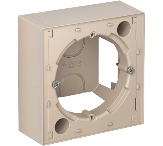 Коробка для наружного монтажа Systeme Electric Atlasdesign песочный ATN001200 1