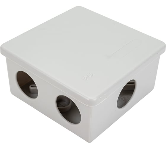 Коробка IEK КУП КМ41360 85x85x40мм ip44 6 вв. (7035) UKO21-085-085-040-K41-44U