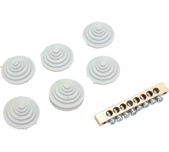 Коробка IEK КУП КМ41360 85x85x40мм ip44 6 вв. (7035) UKO21-085-085-040-K41-44U