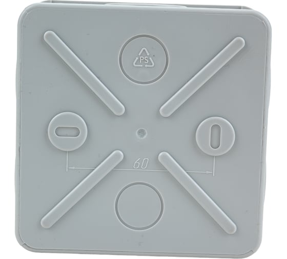 Коробка IEK КУП КМ41361 100x100x50мм ip44 6 вв. (7035) UKO21-100-100-050-K41-55U