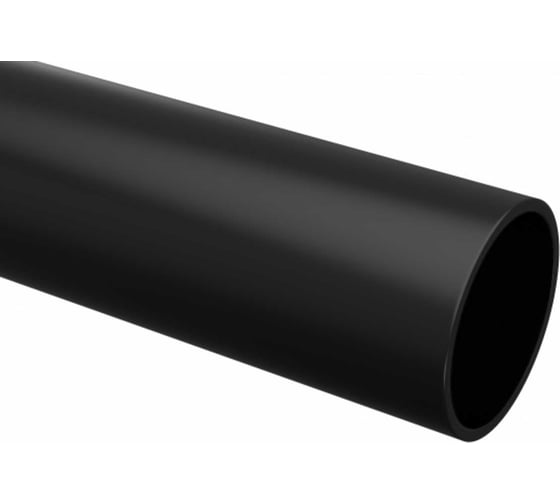 Жесткая гладкая пвх труба EKF d20 мм (2 м) (50 м/уп) черная trg-20b-2m 1