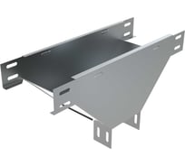 Т-ответвитель переходник Система КМ 50х400-200 мм верт. c разворотом трассы на 90 гр. нижняя часть меньше исходной LO11312 TDPS90-50-400-200