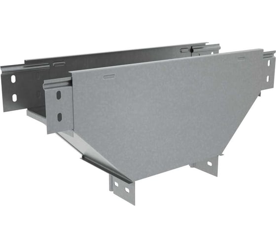 Т-ответвитель переходник Система КМ 100х150-600 мм верт. c разворотом трассы на 90 гр. ПЛЮС нижняя часть больше исходной PL3949 TDPVplus90-100-150-600 1