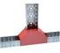 Вертикальный Т-отвод Система КМ 80х150 мм вверх c разворотом трассы на 90 гр. ПЛЮС HD PL2488 TDNplus90-80-150 HD 2