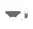 Т-ответвитель переходник Система КМ 80х200-500 мм верт. c разворотом трассы на 90 гр. ПЛЮС нижняя часть больше исходной HD PL3995 TDPVplus90-80-200-500 HD 3