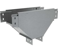 Т-ответвитель переходник Система КМ 50х150-100 мм верт. c разворотом трассы на 90 гр. ПЛЮС нижняя часть меньше исходной PL4068 TDPSplus90-50-150-100