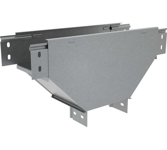 Вертикальный Т-отвод Система КМ 50х600 мм вниз c разворотом трассы на 90 гр. ПЛЮС HD PL3636 TDVplus90-50-600 HD 1