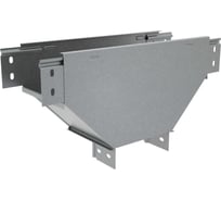 Вертикальный Т-отвод Система КМ 50x100 мм вниз c разворотом трассы на 90 гр. ПЛЮС INOX304 PL6292 TDVplus90-50-100 INOX304