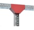 Вертикальный Т-ответвитель переходник Система КМ 50х400-200 мм c разворотом трассы на 90 градусов, ПЛЮС нижняя часть меньше исходной INOX304 PL6335 TDPSplus90-50-400-200 INOX304 2