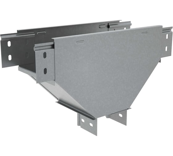 Вертикальный Т-ответвитель переходник Система КМ 80х300-200 мм c разворотом трассы на 90 градусов, ПЛЮС нижняя часть меньше исходной INOX304 PL6355 TDPSplus90-80-300-200 INOX304 1