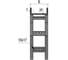 Вертикальный внешний лестничный угол Система КМ 90 гр. 80x300x1,2 мм INOX304 N LVL90-80-300-1.2 INOX304 N 2