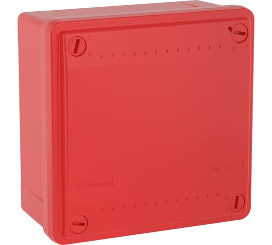 Распределительная коробка DKC гладкие стенки 100x100x50 IP56 красная 53811