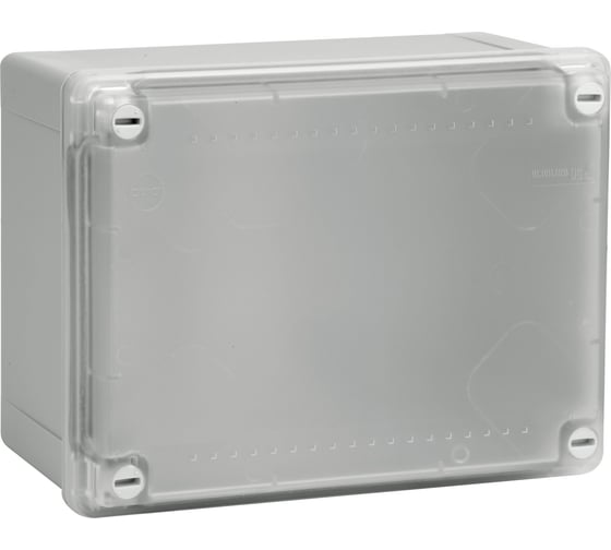Ответвительная коробка DKC с гладкими стенками, прозрачная, IP56, 240x190x90мм 54220