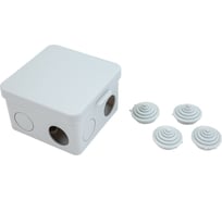Распаечная коробка IEK КМ41238 80x80x50мм о/к ip54 7 вводов (7035) UKO31-080-080-050-K03-54
