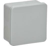 Распаячная коробка IEK км42455 о/п 100x100x50мм ip67 8 вв. серая UKO21-100-100-050-K41-66