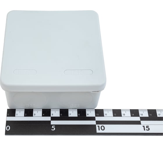 Распаячная коробка IEK км42455 о/п 100x100x50мм ip67 8 вв. серая UKO21-100-100-050-K41-66