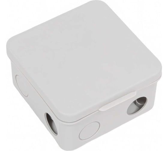 Распаячная коробка IEK км41256 100x100x50мм о/к ip54 8 вв. (7035) UKO31-100-100-050-K03-54