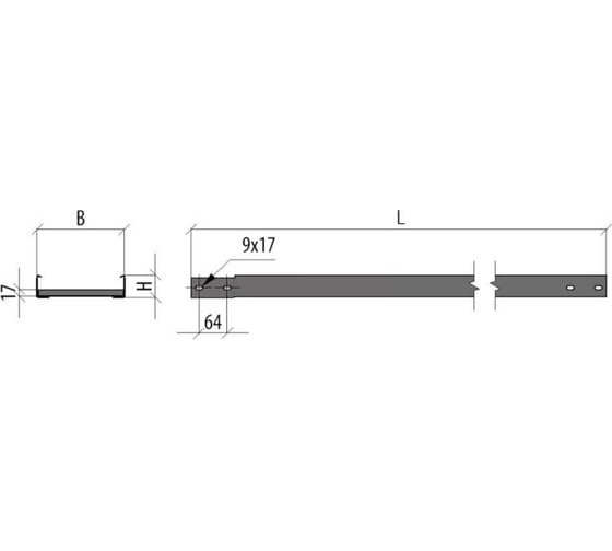 Лестничный лоток Система КМ 50x200x1,2 L3000 мм Быстрый монтаж LLS50-200-1.2-3000