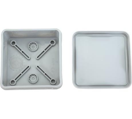 Распаячная коробка IEK км42435 о/п 80x80x40мм ip67 8 вв. серая UKO21-080-080-040-K41-66