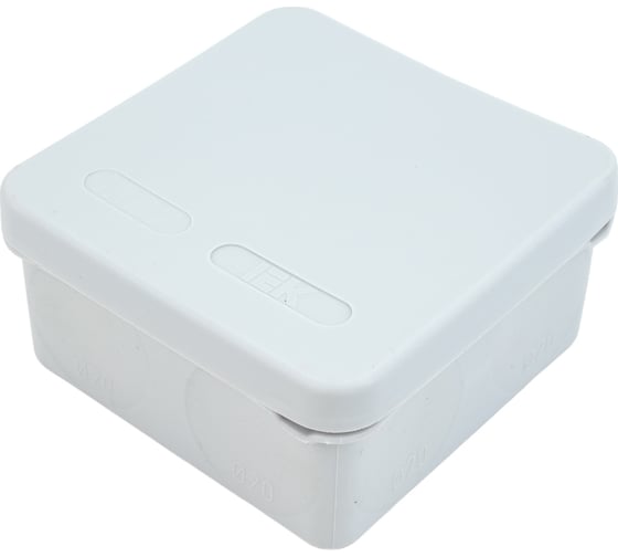Распаячная коробка IEK км42435 о/п 80x80x40мм ip67 8 вв. серая UKO21-080-080-040-K41-66