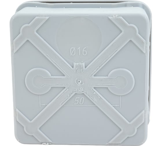 Распаячная коробка IEK км42435 о/п 80x80x40мм ip67 8 вв. серая UKO21-080-080-040-K41-66