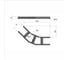 Лестничный горизонтальный угол Система КМ 45 градусов 70х100х1,5 мм HD LO9235 LGL45-70-100-1.5 HD 3